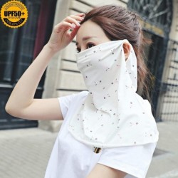 Balaclavas UV Face Mask Sun Protection Scarf Shields Gaiter Neck Summer Balaclava Bandana UPF 50+UV Block for Women - White -...
