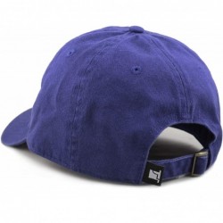 Baseball Caps Unisex Blank Washed Low Profile Cotton & Denim & Tie Dye Dad Hat Baseball Cap - Royal Blue - CH189UORATR $13.28