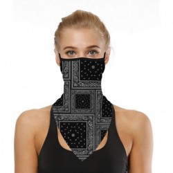 Balaclavas Printed Outdoor Cycling Hanging mask- Sports Mask Ice Silk Neck Cover Hang Ear Triangle Face Mask Tube Scarf - CR1...