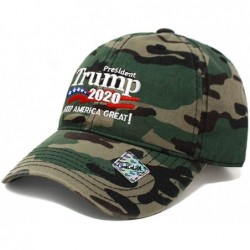 Baseball Caps Trump 2020 Keep America Great Campaign Embroidered US Hat Baseball Cotton Cap PC101 - Pc101 Wood Camo - CM1946R...