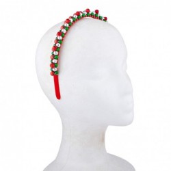 Headbands Red Green Silver Tone Christmas Holiday Bells Fashion Headband - CF18INDS5Z6 $12.54