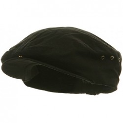 Newsboy Caps Washed Canvas Ivy Cap - Khaki W11S64C BLACK One Size - CK11NPPOJL5 $20.39