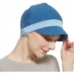Skullies & Beanies Bamboo Fashion Hat for Woman Daily Use with Brim Visor- Hats for Cancer Chemo Patients Women - Light Blue ...