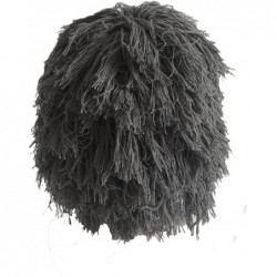 Skullies & Beanies Windproof Ski Mask Warm Knitted Beanie Hat Cap - Grey Wig & Grey Mask - C712N4OG4ZW $15.90
