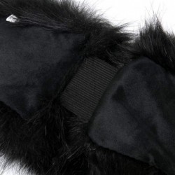 Cold Weather Headbands Faux Fur Headband Winter Headband Earwarmer Earmuff for Women - Black - C3186DGRQ3G $20.06