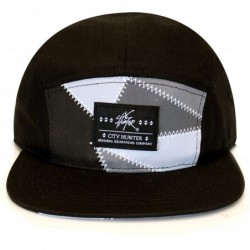 Baseball Caps Zig Zag 5 Panel Hat - Black - C111KROQYY7 $18.53