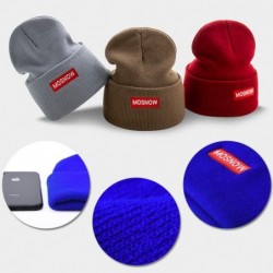 Skullies & Beanies 50% Wool Short Knit Fisherman Beanie for Men Women Winter Cuffed Hats - 6-red - C418Z2ADD6S $11.72