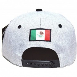Baseball Caps Mexico City w/Flag Embroidered Silver Snapback Flat Cap Durable Baseball Hat AYO1041 - Durango - C3186Q36YN9 $1...
