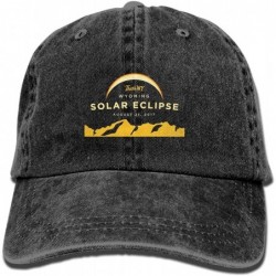 Cowboy Hats Wyoming Total Solar Eclipse August 21 2017 Adult Fashion Cowboy Hat - Black - CM1855LWEX8 $32.00