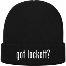 Skullies & Beanies got Lockett? - Soft Adult Beanie Cap - Black - CL18RAH2TSK $39.93
