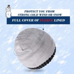 Skullies & Beanies Knit Beanie Hats for Women Men Fleece Lined Ski Skull Cap Slouchy Winter Hat - 17-mix Pink - CL18UWDQ988 $...