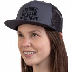 Baseball Caps I Paused My Game to Be Here - Funny Video Gamer Humor Joke for Men Women Hat Cap - Grey / Black - CQ18QSA2CA5 $...