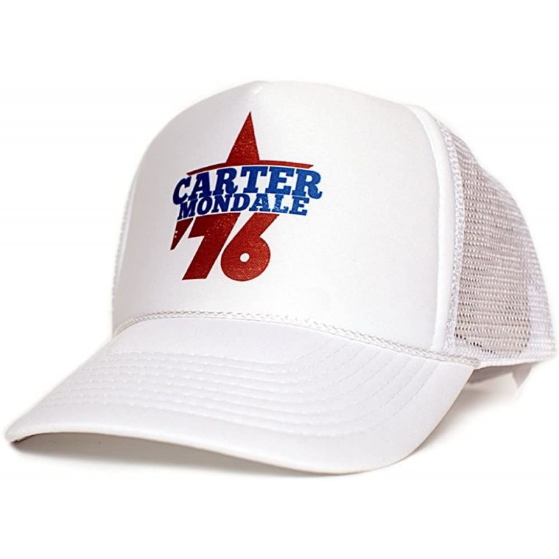 Baseball Caps Jimmy Carter Walter Mondale 76 Presidential Cap Unisex-Adult Hat Multi - White/White - CN128HCQBE3 $15.83