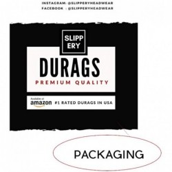 Skullies & Beanies Slippery Apparel - Velvet Premium Durag 360 Waves Extra Long Straps for Men Will Last for Years - CM18GT4D...