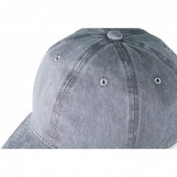 Baseball Caps Custom Ponytail Baseball Cap Personalized Messy Bun Hat Mesh Visor Trucker Hat - Denim Gray - CM18GZE6X8A $24.87