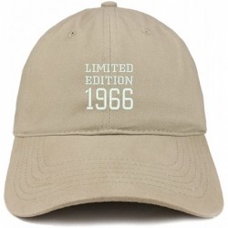 Baseball Caps Limited Edition 1966 Embroidered Birthday Gift Brushed Cotton Cap - Khaki - CS18DDMRZ78 $36.48