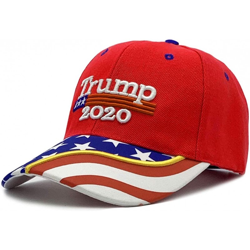 Skullies & Beanies Make America Great Again Donald Trump Cap Hat Unisex Adjustable Hat - 014 Red - CT18ARDIUK2 $17.83