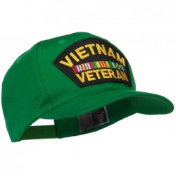 Baseball Caps Vietnam Veteran Patched High Profile Cap - Kelly - CK11ND5K6CX $23.72