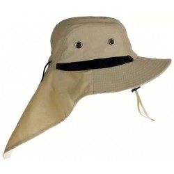 Sun Hats Outdoor/Casual Hat- Large Bill Cap with Back Flap Protector- Turtle Hawaii Khaki - CC116NI7VRF $42.30