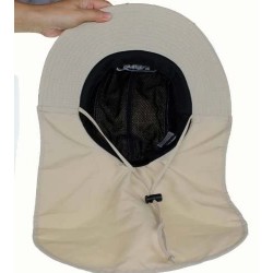 Sun Hats Outdoor/Casual Hat- Large Bill Cap with Back Flap Protector- Turtle Hawaii Khaki - CC116NI7VRF $42.30