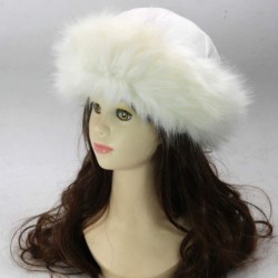 Cold Weather Headbands Faux Fur Hat for Women Winter Warm Fox Beanie Hat Fluffy Thick Vintage Hats Cossak Russian Style Hat C...