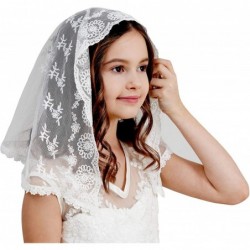 Headbands Veil for Girls Catholic Chapel Veil for Mass Catholic Mantilla F06 - Ivory Veil - C0184EADMMA $18.80