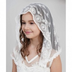 Headbands Veil for Girls Catholic Chapel Veil for Mass Catholic Mantilla F06 - Ivory Veil - C0184EADMMA $15.19