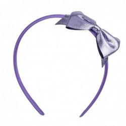 Headbands MultiColored Metallic Ribbon Bow Girls Fashion Headband Set 3 - CI18HTKIDI5 $13.14
