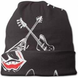 Skullies & Beanies Rock Roll Rocknroll Signs Knit Beanie Hat Cap Winter Caps Hats Cuffed Plain Skull Cap for Men Women - CV18...