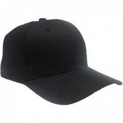 Baseball Caps Men's Baseball Cap with Adjustable Hook and Loop Closure - Black - CO12IK544AT $22.19