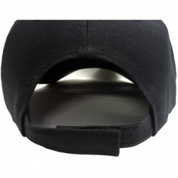 Baseball Caps Men's Baseball Cap with Adjustable Hook and Loop Closure - Black - CO12IK544AT $14.96