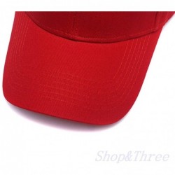 Baseball Caps Custom Embroidered Baseball Cap Personalized Snapback Mesh Hat Trucker Dad Hat - Red - C018HLKK5ZR $22.67