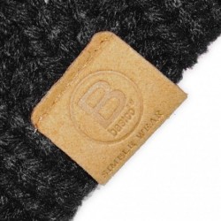 Skullies & Beanies Unisex Warm Chunky Soft Stretch Cable Knit Beanie Cap Hat - Black-102 - C5120K3KIA9 $12.64