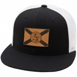 Baseball Caps The Sunshine State Flat Trucker - Black/White - CG18IOHYER3 $35.16
