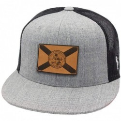 Baseball Caps The Sunshine State Flat Trucker - Black/White - CG18IOHYER3 $35.16
