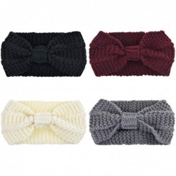 Headbands Crochet Turban Headband for Women Warm Bulky Crocheted Headwrap - ZG 4 Pack A - CB18A4S6Q9C $23.67