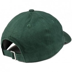 Baseball Caps Vegan for Life Embroidered Low Profile Brushed Cotton Cap - Hunter - C8188T8N84G $37.15