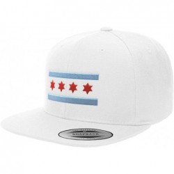 Baseball Caps Illinois Premium Classic Snapback Yupoong Flexfit 6089 - White - C81808Y3R4U $48.44
