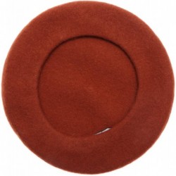 Berets Women's Winter French Style Beret Soft Wool Blend Casual Warm Classic Beret Hats - Rust - C518UERL3I8 $24.81