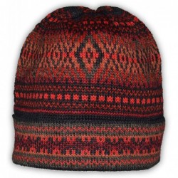 Skullies & Beanies Women's 100% Alpaca Wool Hat Knit Unisex Beanie Montreal - Montreal Red - C712MY5OFSR $61.40