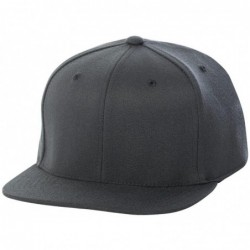 Baseball Caps One Ten Flat Bill Snapback Cap - 110F - Dark Grey - CN11K6BGHVL $19.17