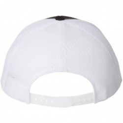 Baseball Caps Flexfit Retro Trucker Hat - Black/White - CN12CLXLLCV $19.63