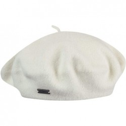 Berets Women's French Beret - White - CI114WRG58P $41.50