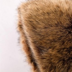 Skullies & Beanies Faux Fur Cossack Russian Style Hat for Ladies Winter Hats for Women - Raccoon - CS12KBL6F4J $32.68
