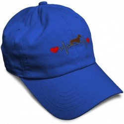 Baseball Caps Soft Baseball Cap Dog Dachshund Lifeline B Embroidery Dad Hats for Men & Women - Royal Blue - CD18TMHZWHL $29.15
