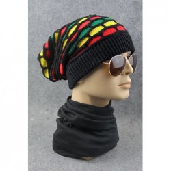 Skullies & Beanies Unisex 2019 Fashion Rainbow Crochet Beanie Baggy Knitted Hat Skull Caps - 4 - C11863W8XGU $27.67