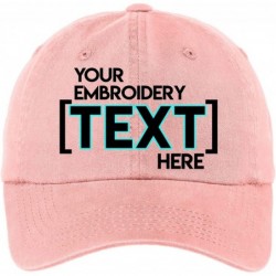 Baseball Caps Custom Embroidered Ladies Hat - ADD Text - Personalized Monogrammed Cap - Light Pink - CN18EEODUQ7 $31.69