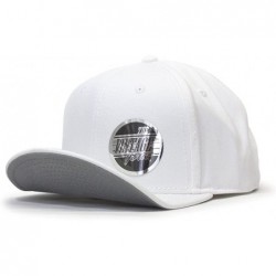 Baseball Caps Flat to Full Flip Brim Cotton Twill Bendable Visor Adjustable Snapback Caps - White - C4185SSHI5N $29.98