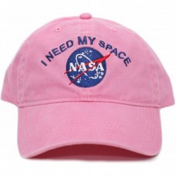 Baseball Caps NASA I Need My Space Pigment Dye Embroidered Hat Cap Unisex Adult Multi - Pink - C018867MNY4 $21.37