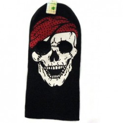 Skullies & Beanies Red Bandana Pirate Ski Mask Gothic Beanie Hat - C0117S1GD4D $13.08